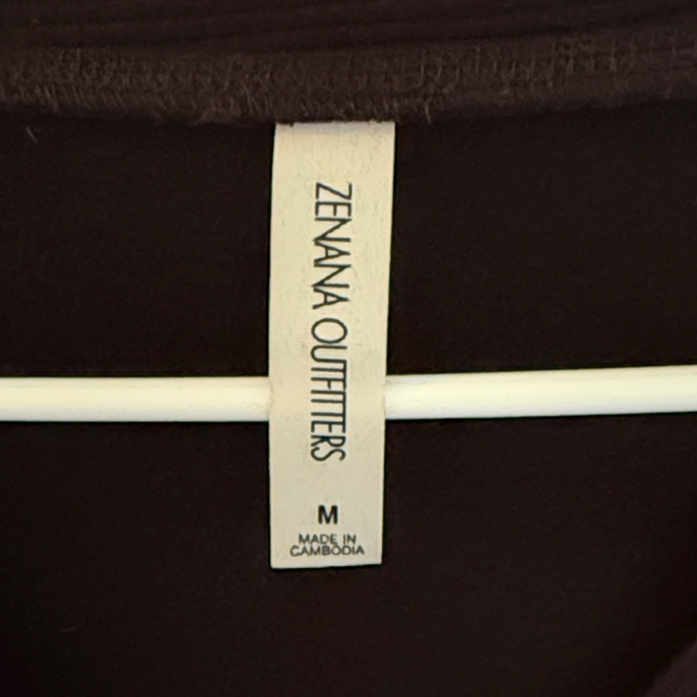 Zenana Snap-Up Black Cardigan size medium - Picture 2 of 6